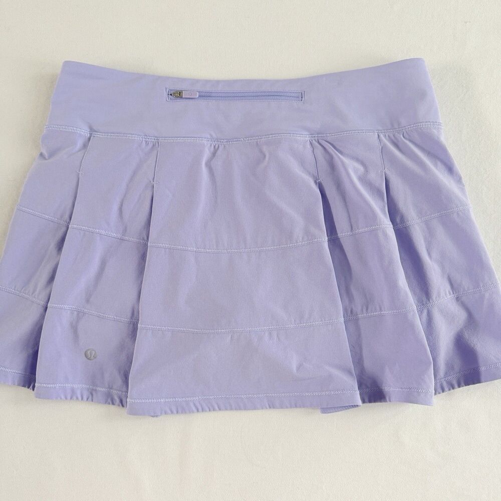 Lululemon Pace Rival Mid-Rise Skirt Skort Sz 8 Purple Lavender Pickleball Tennis